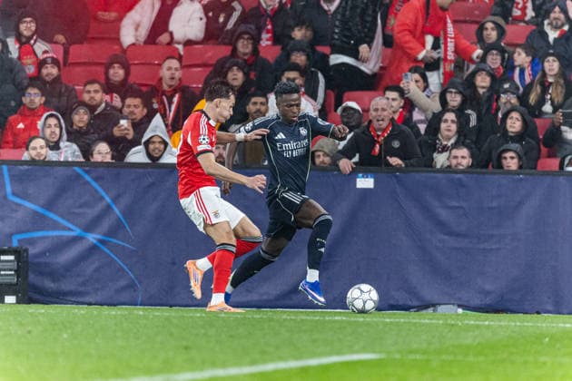 Vinicius Jœnior ( Real Madrid ) in action during the match between SL Benfica and Real Madrid CF, valid for UEFA Champions League 2025 2026 at Estadio Lisboa e Benfica on 28 January 2026. Lisbon Estadio Sport Lisboa e Benfica Lisbon Portugal Copyright: xIMAGOx xPRIMExSPORTSxIMAGESx xFILIPExOLIVEIRAx