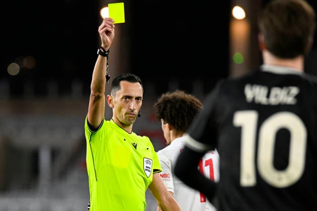 FOOTBALL : AS Monaco VS Juventus FC - UEFA Champions League - 28 01 2026 Referee JosÃ Maria Sanchez during the Top 14 match between AS Monaco and Juventus FC on January 28, 2026 at the Louis II Stadium in Monaco. MonacoMonaco  Copyright: xWilliamxCannarellax