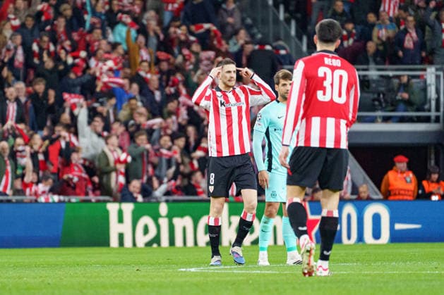 Oihan Sancet seen during UEFA Champions League phase game between teams of Athletic Club and Sporting CP (Mickael Ducint Ball Raw Images) Bilbao San Mames Spain Copyright: xMickaelxDucintx AthleticSporting2526-104