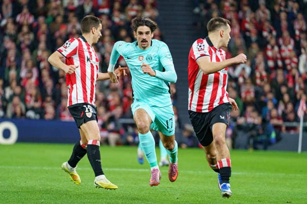 Francisco Trincao seen during UEFA Champions League phase game between teams of Athletic Club and Sporting CP (Mickael Ducint Ball Raw Images) Bilbao San Mames Spain Copyright: xMickaelxDucintx AthleticSporting2526-106