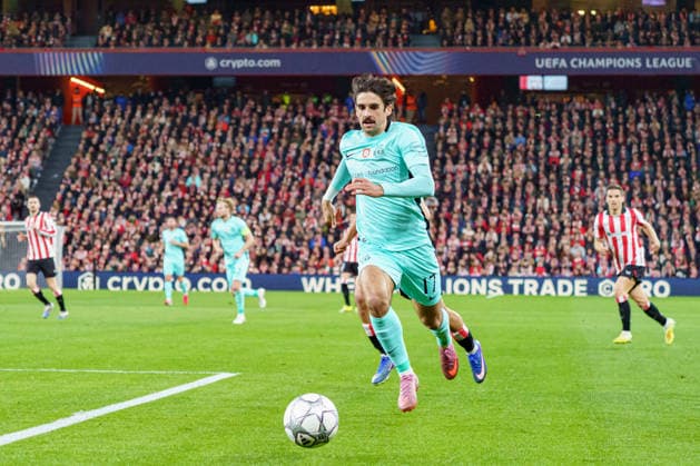 Francisco Trincao seen during UEFA Champions League phase game between teams of Athletic Club and Sporting CP (Mickael Ducint Ball Raw Images) Bilbao San Mames Spain Copyright: xMickaelxDucintx AthleticSporting2526-108