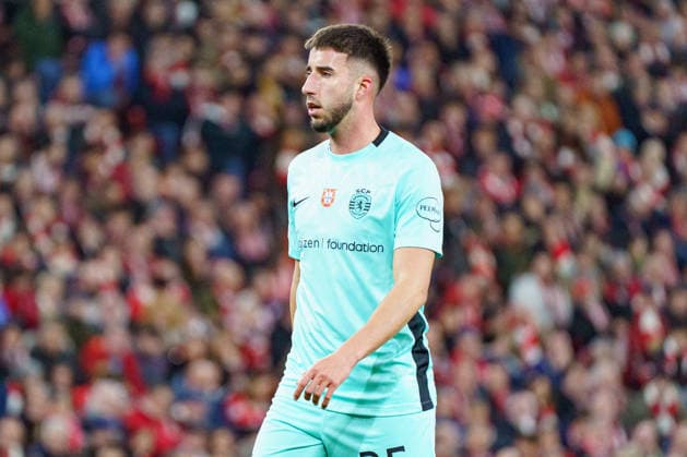 Goncalo Inacio seen during UEFA Champions League phase game between teams of Athletic Club and Sporting CP (Mickael Ducint Ball Raw Images) Bilbao San Mames Spain Copyright: xMickaelxDucintx AthleticSporting2526-113