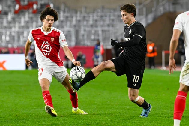 FOOTBALL : AS Monaco VS Juventus FC - UEFA Champions League - 28 01 2026 Kenan YÄ±ldÄ±z (Juventus) Maghnes Akliouche (ASM) - UEFA Champions League match between AS Monaco and Juventus FC on January 28, 2026 at the Louis II Stadium in Monaco. MonacoMonaco  Copyright: xWilliamxCannarellax