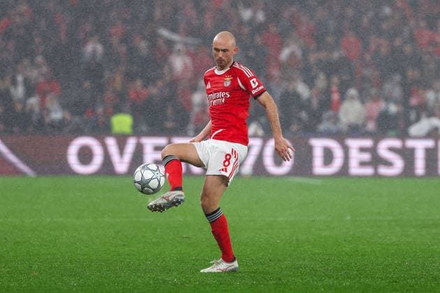 FBL-UEFA Champions League 2025-26 SL Benfica - Real Madrid Frederik Aursnes (S.L.Benfica) during the UEFA Champions League 2025-26 League Phase MD8 match between Lisboa e Benfica and Real Madrid at Estadio da Luz on Wednesday 28 January 2026 in Lisbon, Portugal Copyright: JoaquimxFerreira