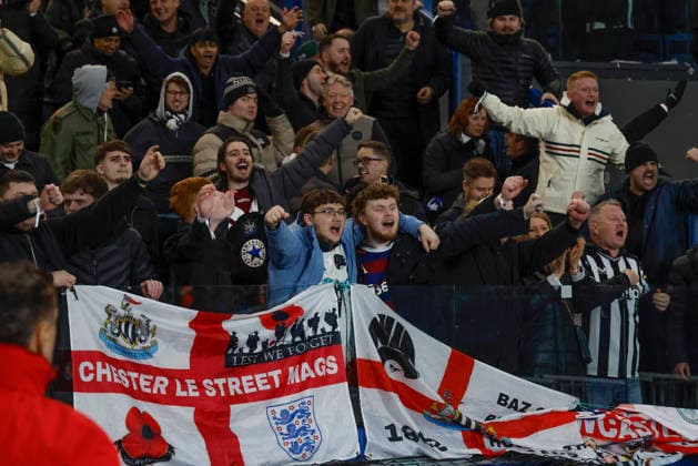 January 28, 2026, Paris, Paris, France: Supporters of Newcastle in action during the match of UEFA Champions League between Paris Saint Germain and New Castle United at Parc des Princes Stadium - on January 28 2025 Paris - France Paris France - ZUMAb253 20260128_zsp_b253_001 Copyright: xLoicxBaratouxx