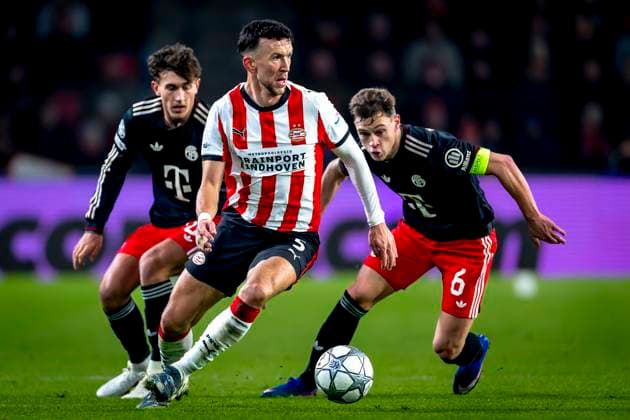 PSV Eindhoven forwarder Ivan Periï¿½ic during the match PSV Eindhoven vs FC Bayern Munchen at the Philips stadium for the Champions League - League phase - Matchday 8 season 2025-2026 in EINDHOVEN, Netherlands on 28 01 2026, (Photo by Marcel van Dorst EYE4IMAGES) -