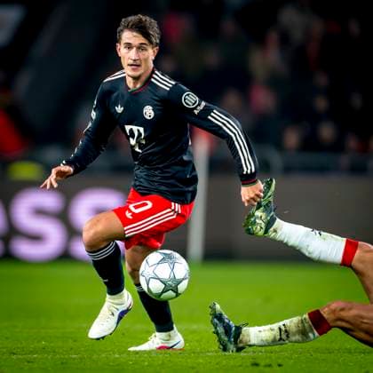 SC Bayern Munchen midfielder Tom Bischof during the match PSV Eindhoven vs FC Bayern Munchen at the Philips stadium for the Champions League - League phase - Matchday 8 season 2025-2026 in EINDHOVEN, Netherlands on 28 01 2026, (Photo by Marcel van Dorst EYE4IMAGES) -