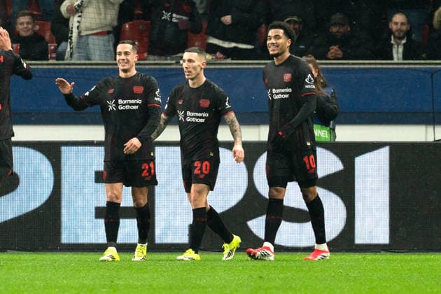 UEFA Champions League 2025 26 Bayer 04 Leverkusen vs. Villarreal CF 8. Spieltag der Ligaphase Mittwoch, 28.01.2026 BayArena (Nordrhein-Westfalen, Deutschland) Tor zum 2:0 durch Malik Tillman ( 10) Jubel Freude Emotionen Torjubel Copyright: xCelinaxLeiersx