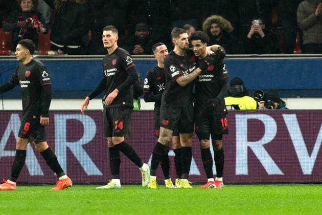 UEFA Champions League 2025 26 Bayer 04 Leverkusen vs. Villarreal CF 8. Spieltag der Ligaphase Mittwoch, 28.01.2026 BayArena (Nordrhein-Westfalen, Deutschland) Tor zum 2:0 durch Malik Tillman ( 10) Jubel Freude Emotionen Torjubel Copyright: xCelinaxLeiersx