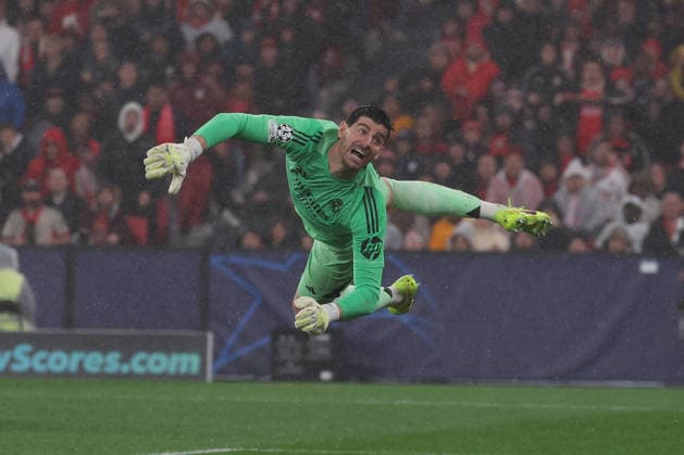 FBL-UEFA Champions League 2025-26 SL Benfica - Real Madrid Thibaut Courtois (Real Madrid) in action during the UEFA Champions League 2025-26 League Phase MD8 match between Lisboa e Benfica and Real Madrid at Estadio da Luz on Wednesday 28 January 2026 in Lisbon, Portugal Copyright: JoaquimxFerreira