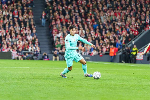 Joao Simoes seen during UEFA Champions League phase game between teams of Athletic Club and Sporting CP (Mickael Ducint Ball Raw Images) Bilbao San Mames Spain Copyright: xMickaelxDucintx AthleticSporting2526-162