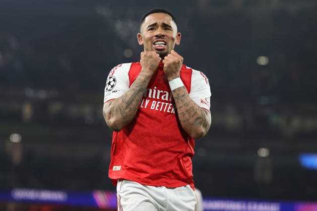 Arsenal v Kairat 28th January 2026, London - UEFA Champions League Football, Group Stage - Arsenal v Kairat - Gabriel Jesus of Arsenal - Photo: Charlotte Wilson Offside. London UK Copyright: xCharlottexWilsonx xOffsidexOffside
