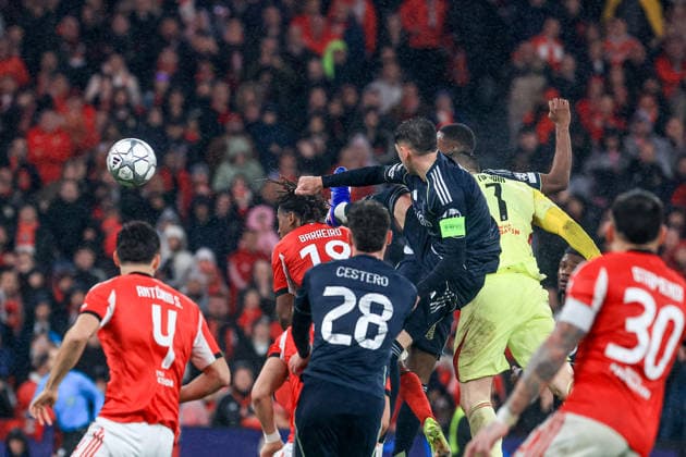 Estadio da Luz Anatoliy Trubin of SL Benfica celebrates after scoring the team s fourth goal during the UEFA Champions League 2025 26 League Phase MD8 match between SL Benfica and Real Madrid C.F. at on January 28, 2026 in Lisbon, Portugal. UEFA Champions League 2025 26 League Phase MD8 - SL Benfica vs Rea Madrid CF (Valter Gouveia SPP) Copyright: xValterxGouveia SPPx spp-en-VaGo-VG_L6889
