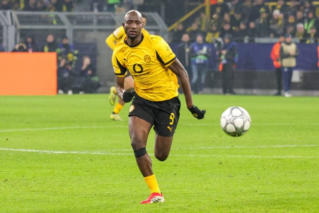 28.01.2026, xgrfx, Fussball UEFA Champions League , Borussia Dortmund - Inter Mailand v.l. Serhou Guirassy (Borussia Dortmund) (DFL DFB REGULATIONS PROHIBIT ANY USE OF PHOTOGRAPHS as IMAGE SEQUENCES and or QUASI-VIDEO) Signal Iduna Park