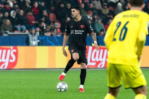 UEFA Champions League 2025 26 Bayer 04 Leverkusen vs. Villarreal CF 8. Spieltag der Ligaphase Mittwoch, 28.01.2026 BayArena (Nordrhein-Westfalen, Deutschland) Exequiel Palacios ( 25) Copyright: xCelinaxLeiersx