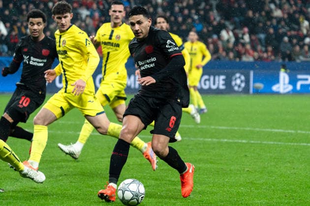 UEFA Champions League 2025 26 Bayer 04 Leverkusen vs. Villarreal CF 8. Spieltag der Ligaphase Mittwoch, 28.01.2026 BayArena (Nordrhein-Westfalen, Deutschland) Ezequiel Fernandez ( 6) Copyright: xCelinaxLeiersx