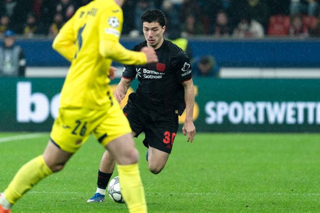 UEFA Champions League 2025 26 Bayer 04 Leverkusen vs. Villarreal CF 8. Spieltag der Ligaphase Mittwoch, 28.01.2026 BayArena (Nordrhein-Westfalen, Deutschland) Ibrahim Maza ( 30) Copyright: xCelinaxLeiersx
