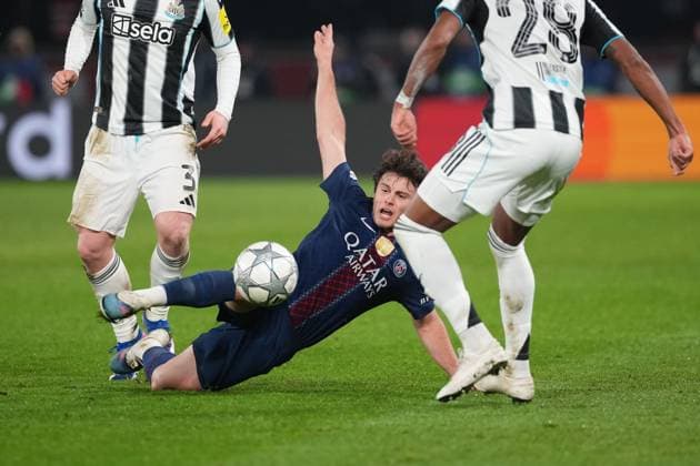 Joao Neves of PSG Paris Saint-Germain v Newcastle United, UEFA Champions League, Group Stage, Football, Parc des Princes, Paris, France - 28 Jan 2026Paris Parc des Princes France EDITORIAL USE ONLY No use with unauthorised audio, video, data, fixture lists, club league logos or live services. Online in-match use limited to 120 images, no video emulation. No use in betting, games or single club league player publications. Copyright: xDavexWinter Shutterstockx 16429499ib
