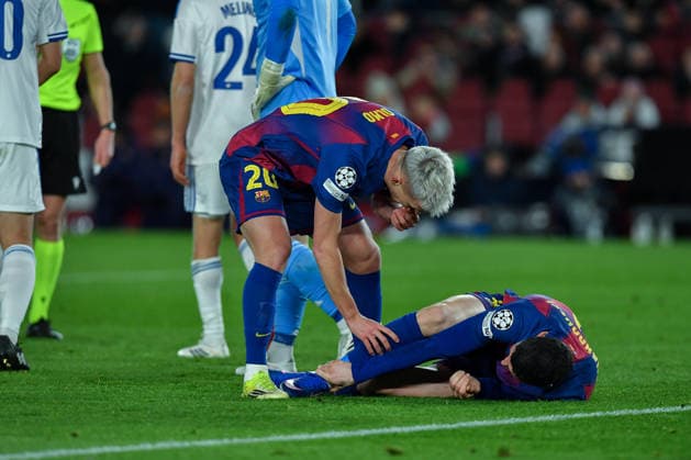 FC Barcelona, Barca v FC COPENHAGUE SPOTIFY CAMP NOU. BARCELONA. January 28, 2026 FC BARCELONA vs FC COPENHAGUE January 28, 2026 Dani Olmo (20) of FC Barcelona and Robert Lewandowski (9) of FC Barcelona during the soccer match corresponding to the eigth match of the group stage of the UEFA Champions League between FC Barcelona and FC Copenhague at Spotify Camp Nou in Barcelona, Spain. Barcelona ESP Copyright: xS.xRosx