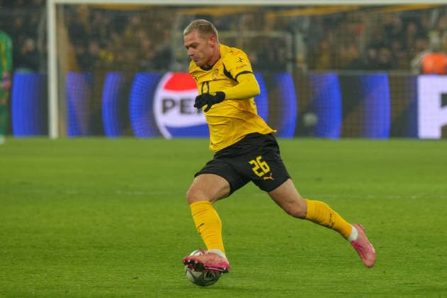 Dortmund, Deutschland 28. Januar 2026: Champions League - 2025 2026 - Borussia Dortmund vs. Inter Mailand Im Bild: Julian Ryerson (BVB) Signal Iduna Park Nordrhein Westfalen Copyright: xFotostandx xFantinix