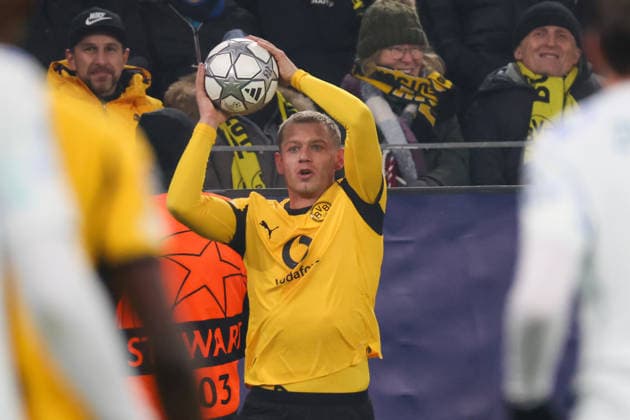 Dortmund, Deutschland 28. Januar 2026: Champions League - 2025 2026 - Borussia Dortmund vs. Inter Mailand Im Bild: Julian Ryerson (BVB) Signal Iduna Park Nordrhein Westfalen Copyright: xFotostandx xFantinix