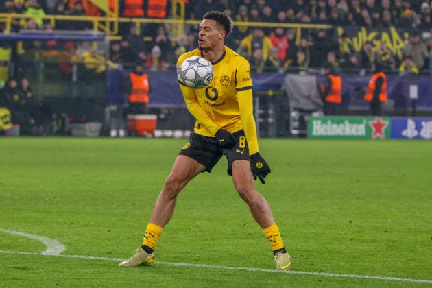 Dortmund, Deutschland 28. Januar 2026: Champions League - 2025 2026 - Borussia Dortmund vs. Inter Mailand Im Bild: Felix Nemcha (BVB) Signal Iduna Park Nordrhein Westfalen Copyright: xFotostandx xFantinix