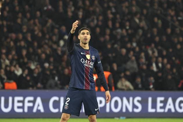 CHAMPION S LEAGUE PSG NEWCASTLE PHOTOPQR LE PARISIEN LP Fred Dugit ; Paris ; 28 01 2026 ; Sports Parc des Princes, Paris (XVIe), le 28 01 2026 Ligue des Champions Psg-Newcastle Achraf Hakimi (2) LP Fred Dugit