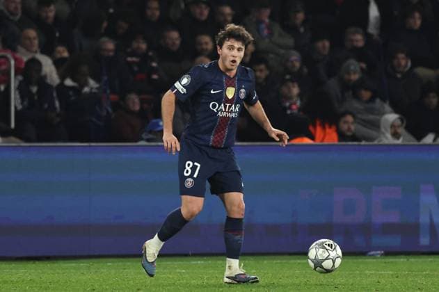 CHAMPION S LEAGUE PSG NEWCASTLE PHOTOPQR LE PARISIEN LP Fred Dugit ; Paris ; 28 01 2026 ; Sports Parc des Princes, Paris (XVIe), le 28 01 2026 Ligue des Champions Psg-Newcastle Joao Neves (87) LP Fred Dugit