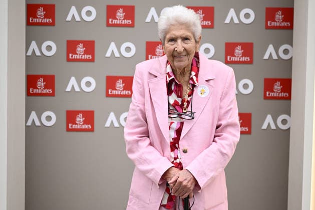 TENNIS AUSTRALIAN OPEN, Olympian Dawn Fraser poses for a photo at a hospitality marquee during Day 12 of the 2026 Australian Open tennis tournament at Melbourne Park in Melbourne, Thursday, January 29, 2026. ( NO ARCHIVING MELBOURNE VICTORIA AUSTRALIA  Copyright: xJOELxCARRETTx 20260129186792778424