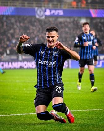 Club Brugge v Marseille - UEFA Champions League BRUGGE, BELGIUM - JANUARY 28 : Stankovic Aleksandar midfielder of Club Brugge celebrates after scoring a goal to make it 3-0 during the UEFA Champions League 2025 26 League Phase MD8 match between Club Brugge and Marseille on January 28, 2026 in Brugge, Belgium, 28 01 2026  Copyright: xTomasxSiskx
