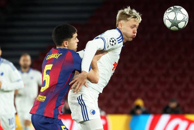 FC Barcelona, Barca v F.C. Copenhagen - UEFA Champions League 2025 26 League Phase MD8 Viktor Daoason and Pau Cubarsi play during the match between FC Barcelona and FC Copenhagen, corresponding to matchday 8 of the league phase of the UEFA Champions League, at the Spotify Camp Nou in Barcelona, Spain, on January 28, 2026. Barcelona Barcelona Spain  Copyright: xUrbanandsportx originalFilename:urbanandsport-fcbarcel260128_npfg3.jpg