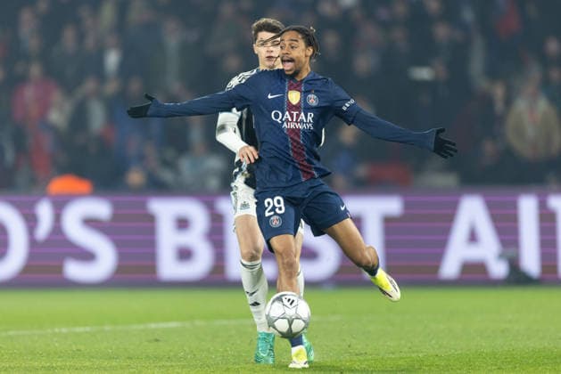 Paris Saint-Germain v Newcastle United FC - UEFA Champions League 2025 26 League Phase MD8 Bradley Barcola of Paris Saint-Germain reacts during the UEFA Champions League - League phase, Matchday 8 football match between Paris Saint-Germain (PSG) and Newcastle United FC at the Parc des Princes stadium. Paris France  Copyright: xIbrahimxEzzatx originalFilename:ezzat-notitle260128_npeHE.jpg