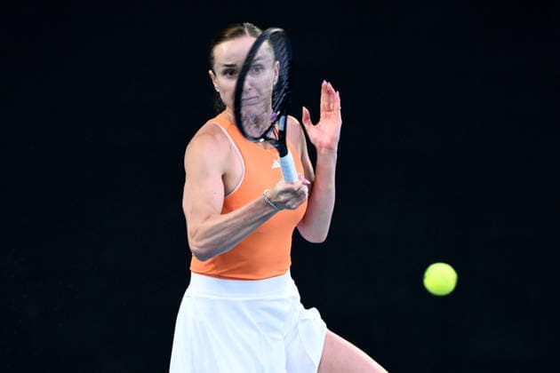 TENNIS AUSTRALIAN OPEN, Elina Svitolina of Ukraine in action during the women™s semifinasl against Aryna Sabalenka of Russia on day 12 of the 2026 Australian Open tennis tournament at Melbourne Park in Melbourne, Thursday, January 29, 2026. ( NO ARCHIVING MELBOURNE VICTORIA AUSTRALIA  Copyright: xJOELxCARRETTx 20260129186342909736
