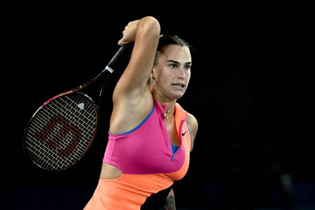 TENNIS AUSTRALIAN OPEN, Aryna Sabalenka of Russia in action during the women™s semifinal against Elina Svitolina of Ukraine on day 12 of the 2026 Australian Open tennis tournament at Melbourne Park in Melbourne, Thursday, January 29, 2026. ( NO ARCHIVING MELBOURNE VICTORIA AUSTRALIA  Copyright: xJOELxCARRETTx 20260129117920611641