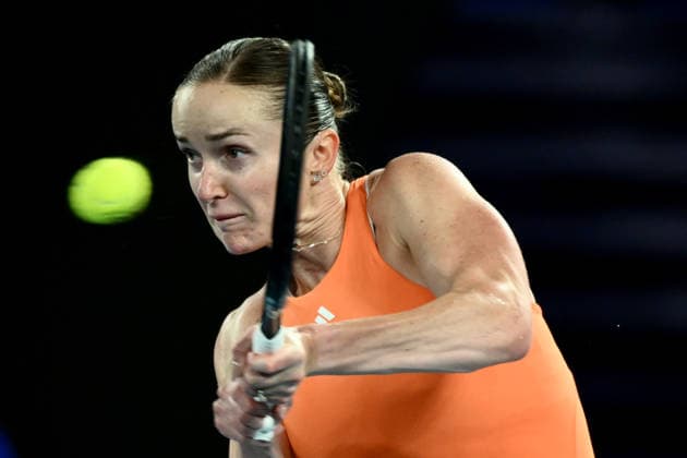 TENNIS AUSTRALIAN OPEN, Elina Svitolina of Ukraine in action during the women™s semifinal against Aryna Sabalenka of Russia on day 12 of the 2026 Australian Open tennis tournament at Melbourne Park in Melbourne, Thursday, January 29, 2026. ( NO ARCHIVING MELBOURNE VICTORIA AUSTRALIA  Copyright: xJOELxCARRETTx 20260129115450486139