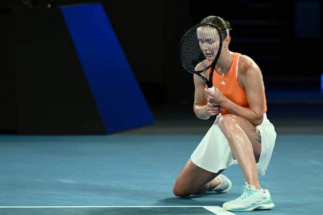 TENNIS AUSTRALIAN OPEN, Elina Svitolina of Ukraine during the women™s semifinal against Aryna Sabalenka of Russia on day 12 of the 2026 Australian Open tennis tournament at Melbourne Park in Melbourne, Thursday, January 29, 2026. ( NO ARCHIVING MELBOURNE VICTORIA AUSTRALIA  Copyright: xJOELxCARRETTx 20260129191144515149
