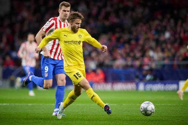 FK Bodo Glimt s Fredrik Andre Bjorkan during Champions League 2025 2026, Round 8 match. January 28 ,2026. (20260128085)