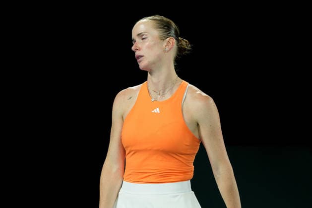 January 29, 2026: 12th seed ELINA SVITOLINA of Ukraine in action against 1st seed ARYNA SABALENKA of Belarus on Rod Laver Arena in a Women s Singles Semifinals match on day 12 of the 2026 Australian Open in Melbourne, Australia. SABALENKA won 62 63. Cal Media Melbourne Australia - ZUMAc04_ 20260129_faf_c04_006 Copyright: xSydneyxLowx