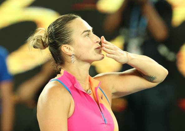 January 29, 2026, Melbourne, Victoria, Australia: ARYNA SABALENKA after the match against E. Svitolina of Ukraine in the semifinal of Australian Open, Melbourne, Australia. Sabalenka won 6:2, 6:3. Melbourne Australia - ZUMAc278 20260129_zsp_c278_006 Copyright: xMarcinxCholewinskix