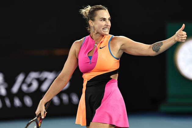 Aryna Sabalenka, BLR, during semifinals of 2026 Australian Open in Melbourne, 29 01 2026; -