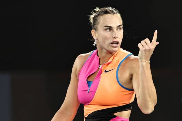 Aryna Sabalenka, BLR, during semifinals of 2026 Australian Open in Melbourne, 29 01 2026; -