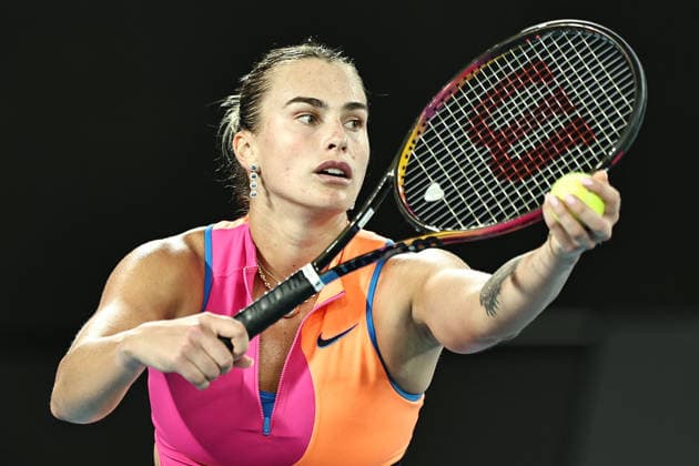 Aryna Sabalenka, BLR, during semifinals of 2026 Australian Open in Melbourne, 29 01 2026; -