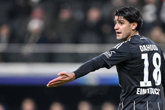 Mahmoud Dahoud (Eintracht Frankfurt) gestures during the UEFA Champions League 2025 26 League Phase MD8 match between Eintracht Frankfurt and Tottenham Hotspur at Frankfurt Stadion on January 28, 2026 in Frankfurt am Main, Germany. (Photo by Harry Langer DeFodi Images) - *** Mahmoud Dahoud Eintracht Frankfurt gestures during the UEFA Champions League 2025 26 League Phase MD8 match between Eintracht Frankfurt and Tottenham Hotspur at Frankfurt Stadion on January 28, 2026 in Frankfurt am Main, Germany Photo by Harry Langer DeFodi Images