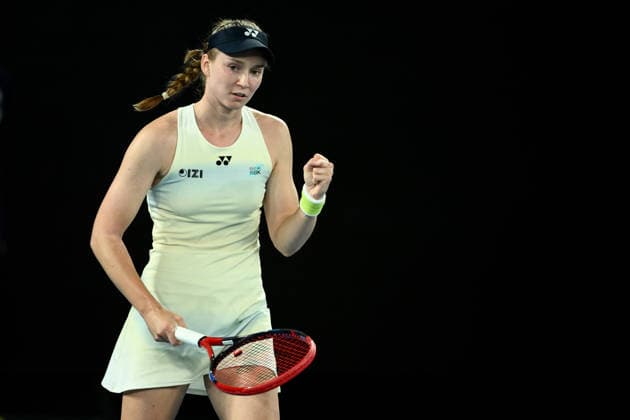 TENNIS AUSTRALIAN OPEN, Elena Rybakina of Kazakhstan reacts during the women™s semifinal against Jessica Pegula of the USA on day 12 of the 2026 Australian Open tennis tournament at Melbourne Park in Melbourne, Thursday, January 29, 2026. ( NO ARCHIVING MELBOURNE VICTORIA AUSTRALIA  Copyright: xJOELxCARRETTx 20260129129598749052