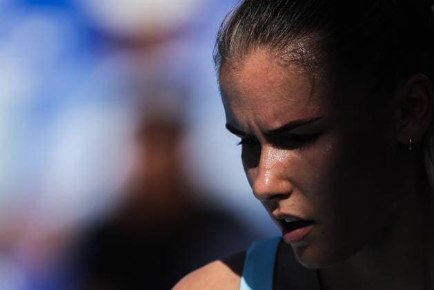(260129) -- MANILA, Jan. 29, 2026 -- Tatiana Prozorova is seen during the women s singles quarterfinal match between Tatiana Prozorova of Russia and Sofia Costoulas of Belgium at the WTA, Tennis Damen Philippine Women s Open in Manila, the Philippines, Jan. 29, 2026. ) (SP)THE PHILIPPINES-MANILA-TENNIS-WTA PHILIPPINE WOMEN S OPEN-SINGLES RouellexUmali 