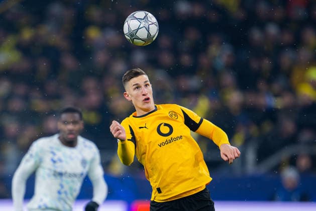 28.01.2026 - Fußball, 2025 2026, UEFA Champions League, 8. Spieltag, Borussia Dortmund - Inter Mailand: Nico Schlotterbeck (Dortmund) *** 28 01 2026 Football, 2025 2026, UEFA Champions League, Matchday 8, Borussia Dortmund Inter Milan Nico Schlotterbeck Dortmund