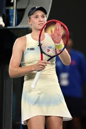 Elena Rybakina celebrates victory in her semi-final match Australian Open tennis tournament, Day Twelve, Melbourne Park, Australia - 29 Jan 2026Melbourne Melbourne Park Victoria (VIC) Australia  Copyright: xEllaxLing Shutterstockx 16455615db