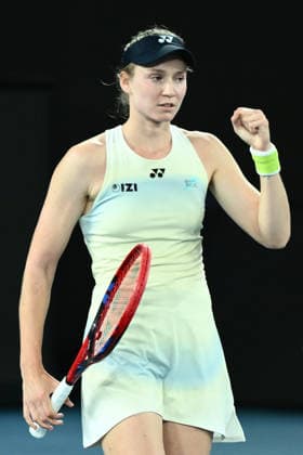 TENNIS AUSTRALIAN OPEN, Elena Rybakina of Kazakhstan celebrates her win in the women™s semifinal against Jessica Pegula of the USA on day 12 of the 2026 Australian Open tennis tournament at Melbourne Park in Melbourne, Thursday, January 29, 2026. ( NO ARCHIVING MELBOURNE VICTORIA AUSTRALIA  Copyright: xJOELxCARRETTx 20260129166938141348