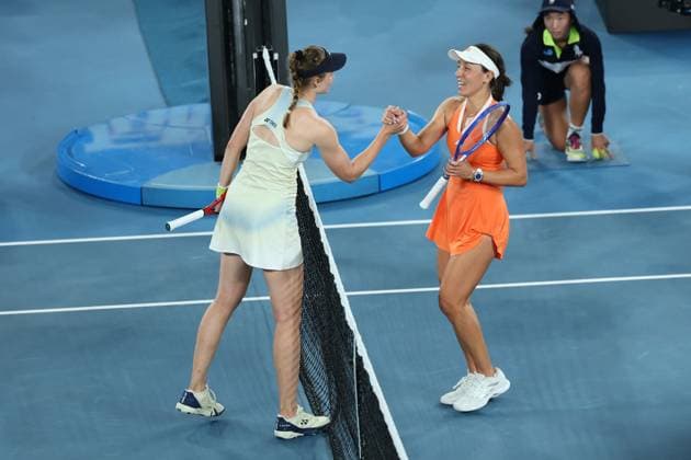 Elena Rybakina wins her Semi-final match against Jessica Pegula Australian Open tennis tournament, Day Twelve, Melbourne Park, Australia - 29 Jan 2026Melbourne Melbourne Park Victoria (VIC) Australia  Copyright: xRachelxBach Shutterstockx 16455614cp