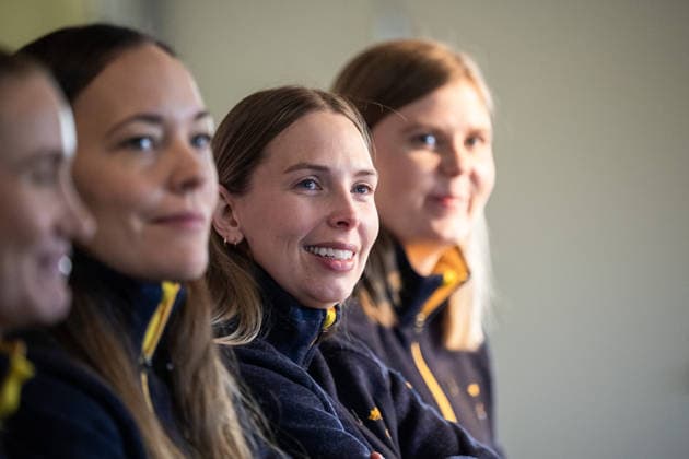 260129 Sofia Scharback, Curling, under en presskonferens anordnad av Svenska Olympiska KommittÃ n den 29 januari 2026 i Stockholm. *** 260129 Sofia Scharback, Curling, during a press conference organized by the Swedish Olympic Committee on 29 January 2026 in Stockholm  Copyright: JOHANNAxSÄLL BB260129BB398